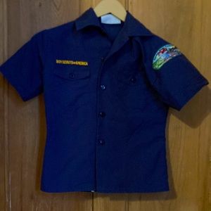 Vintage Boy Scouts of America shirt size Small youth Uniform, Halloween